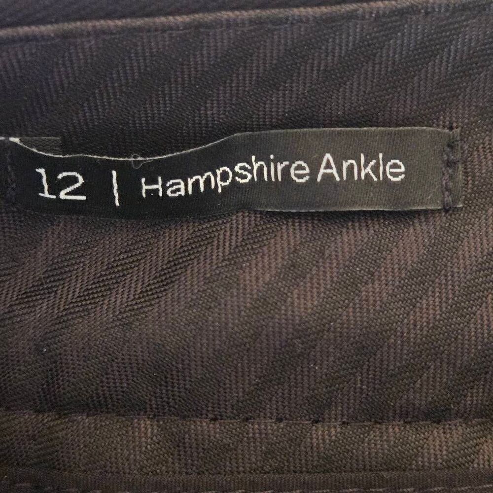Talbots Womens Hampshire Black Heart Print Ankle Pants Size 12 - Picture 4 of 13